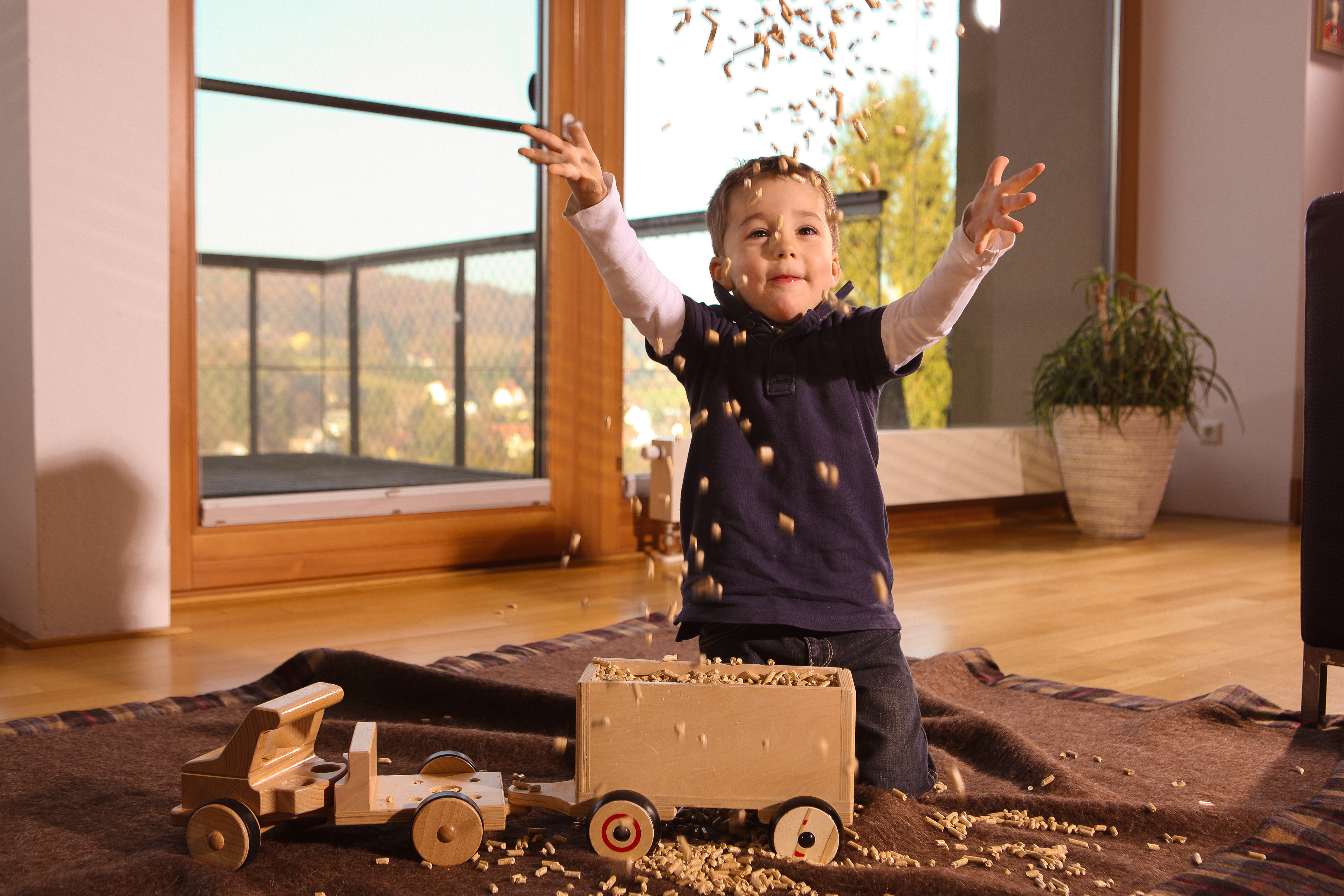 Kind Pelletzug Pellets